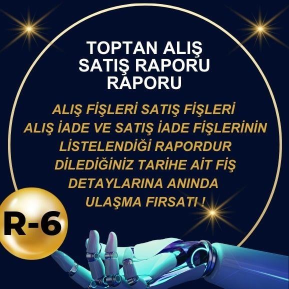 TOPTAN ALIŞ SATIŞ RAPORU ALIŞ FİŞLERİ SATIŞ FİŞLERİ  ALIŞ İADE VE SATIŞ İADE FİŞLERİNİN LİSTELENDİĞİ RAPORDUR DİLEDİĞİNİZ TARİHE AİT FİŞ DETAYLARINA ANINDA  ULAŞMA FIRSATI !