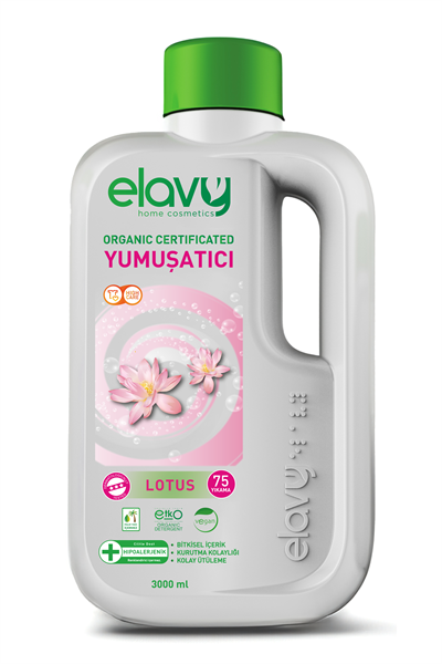 Elavy Lotus Organik Sertifikalı Çamaşır Yumuşatıcısı 3 Litre