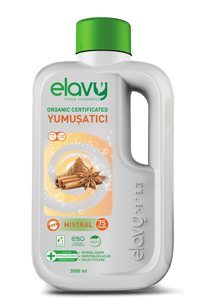 Elavy Mistral Organik Sertifikalı Çamaşır Yumuşatıcısı 3 Litre