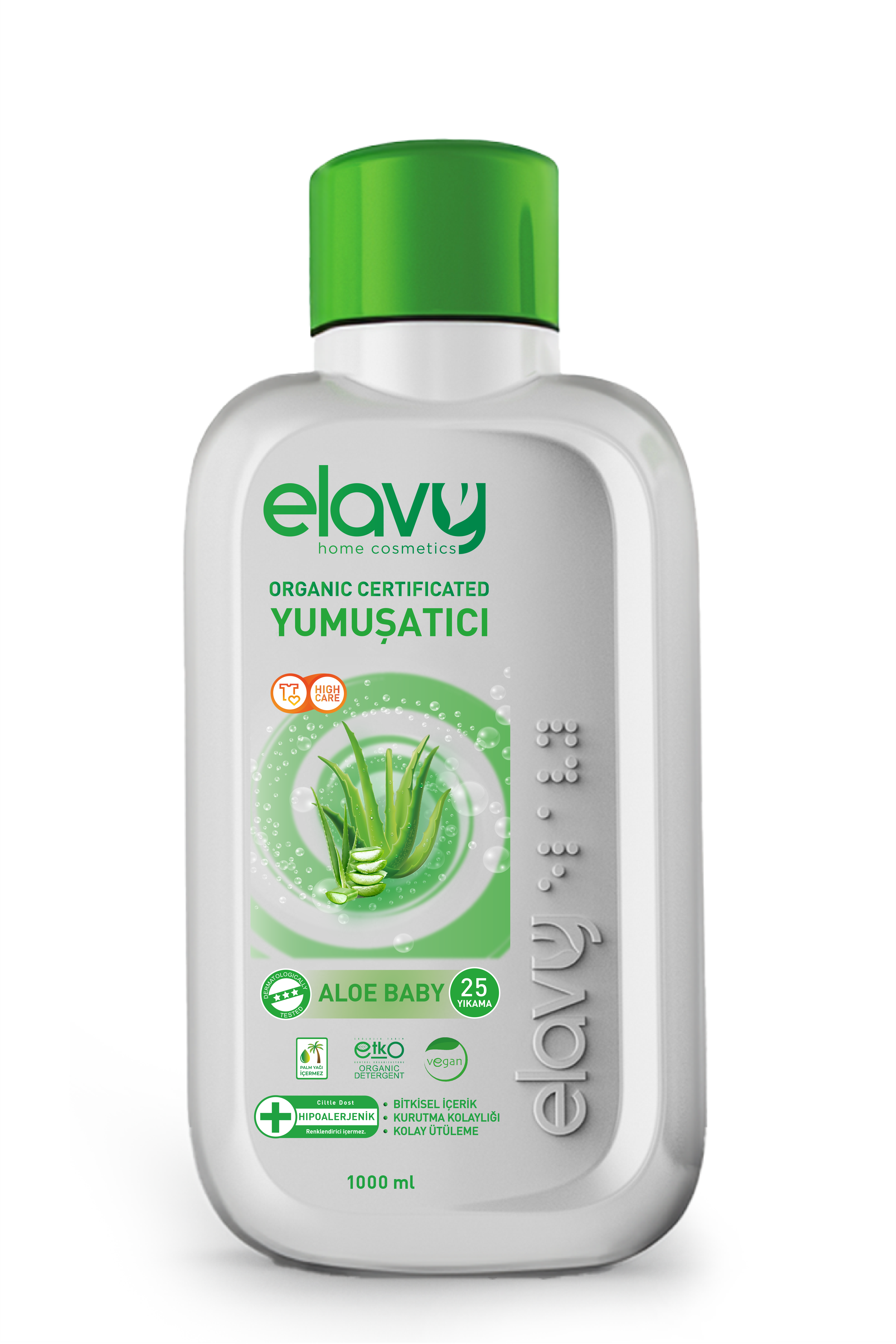 Elavy Aloe Baby Organik Sertifikalı Çamaşır Yumuşatıcısı 1 Litre