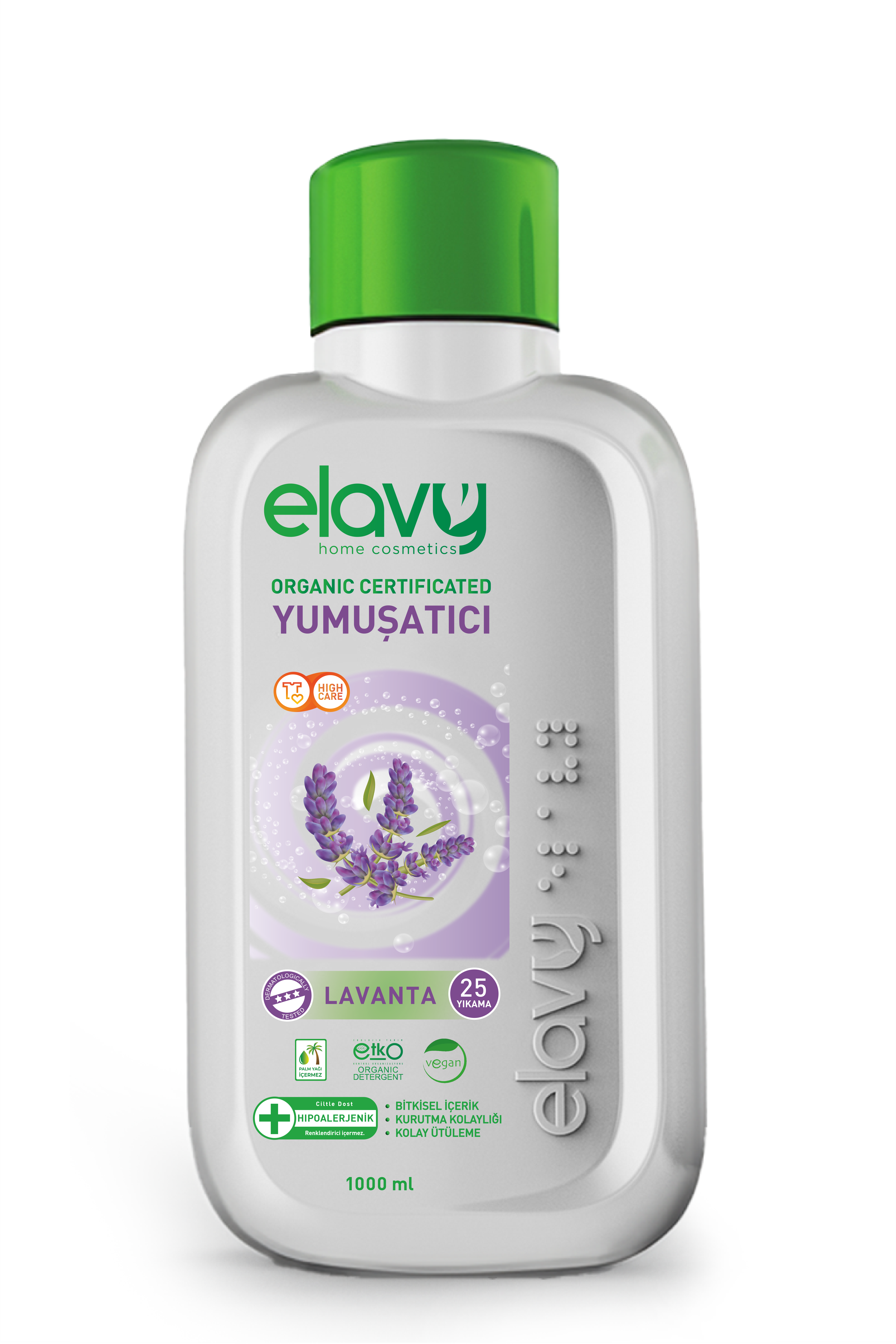 Elavy Lavanta Organik Sertifikalı Çamaşır Yumuşatıcısı 1 Litre