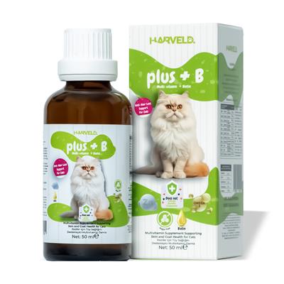 HARVELD Plus B Kediler İçin Tüy Sağlığını Destekleyici Multivitamin Damla