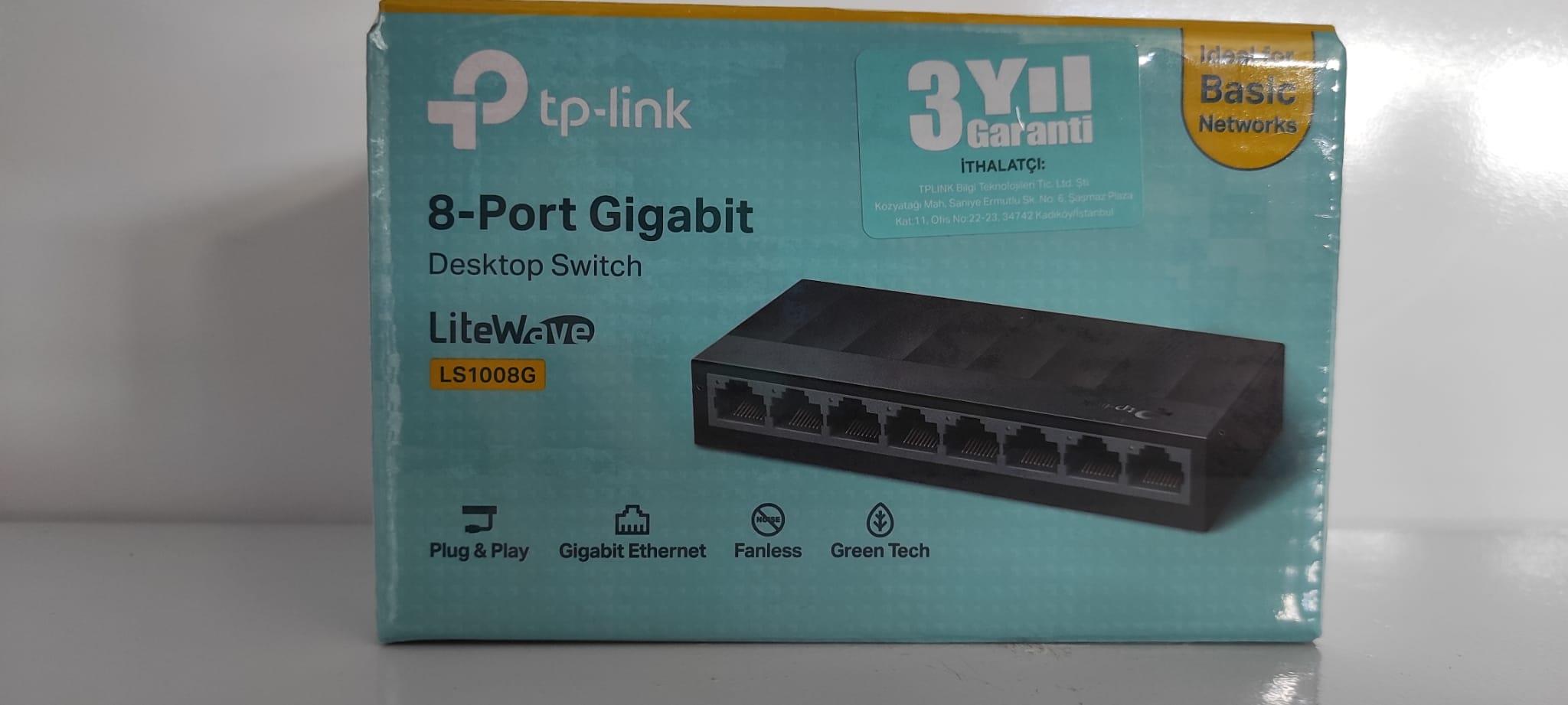 TP-LINK LS1008G 8 PORT GIGABIT DESKTOP SWITCH TP-LINK LS1008G 8 PORT GIGABIT DESKTOP SWITCH