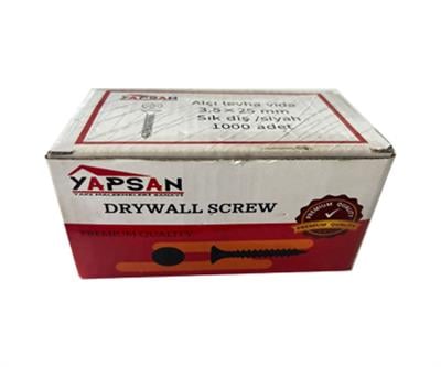 Alçıpan Vidası 3,5 x 25 Sivri Uç Sık Diş