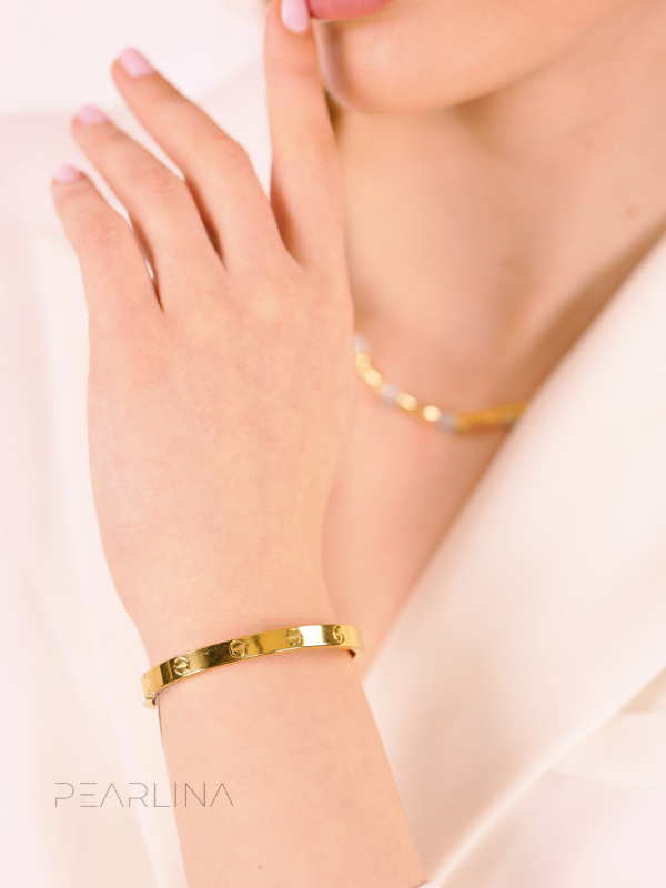 Vidalı Çelik Bilezik (Kalın / Küçük Boy 5,5 Cm)