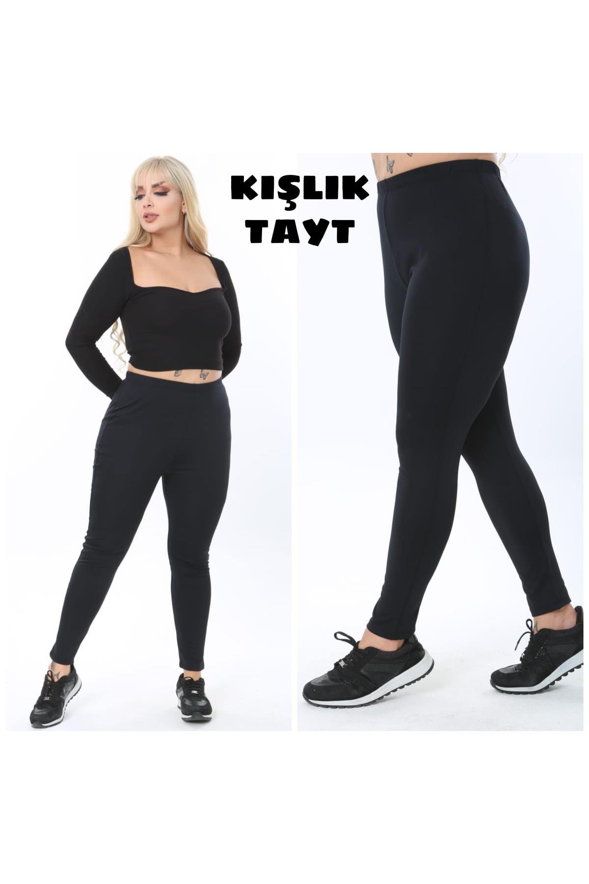 Kadın Kışlık Disko Tayt Içi Pamuklu