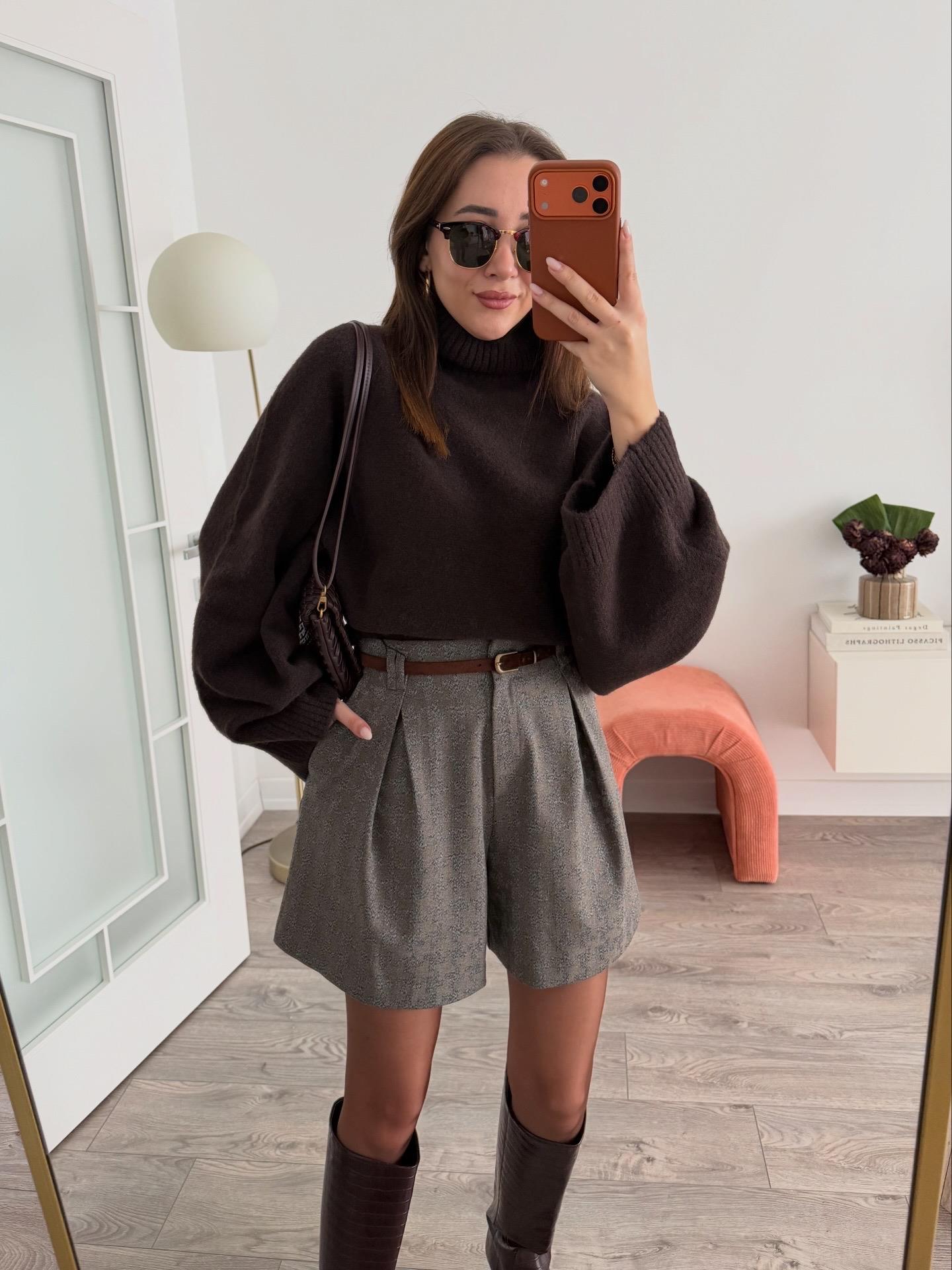 Dilvin Kemerli Vizon Şort 