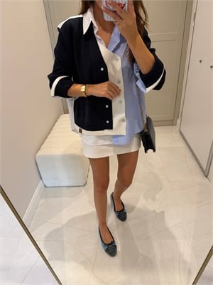 Mark Model Laci Triko Mix Tasarım Gömlek