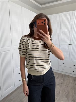 Massmo Model Çizgili Triko 