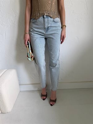 Twst Buz Mavi Mom Jean
