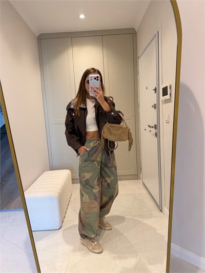 ZR Model Viral Kamuflaj Pantolon