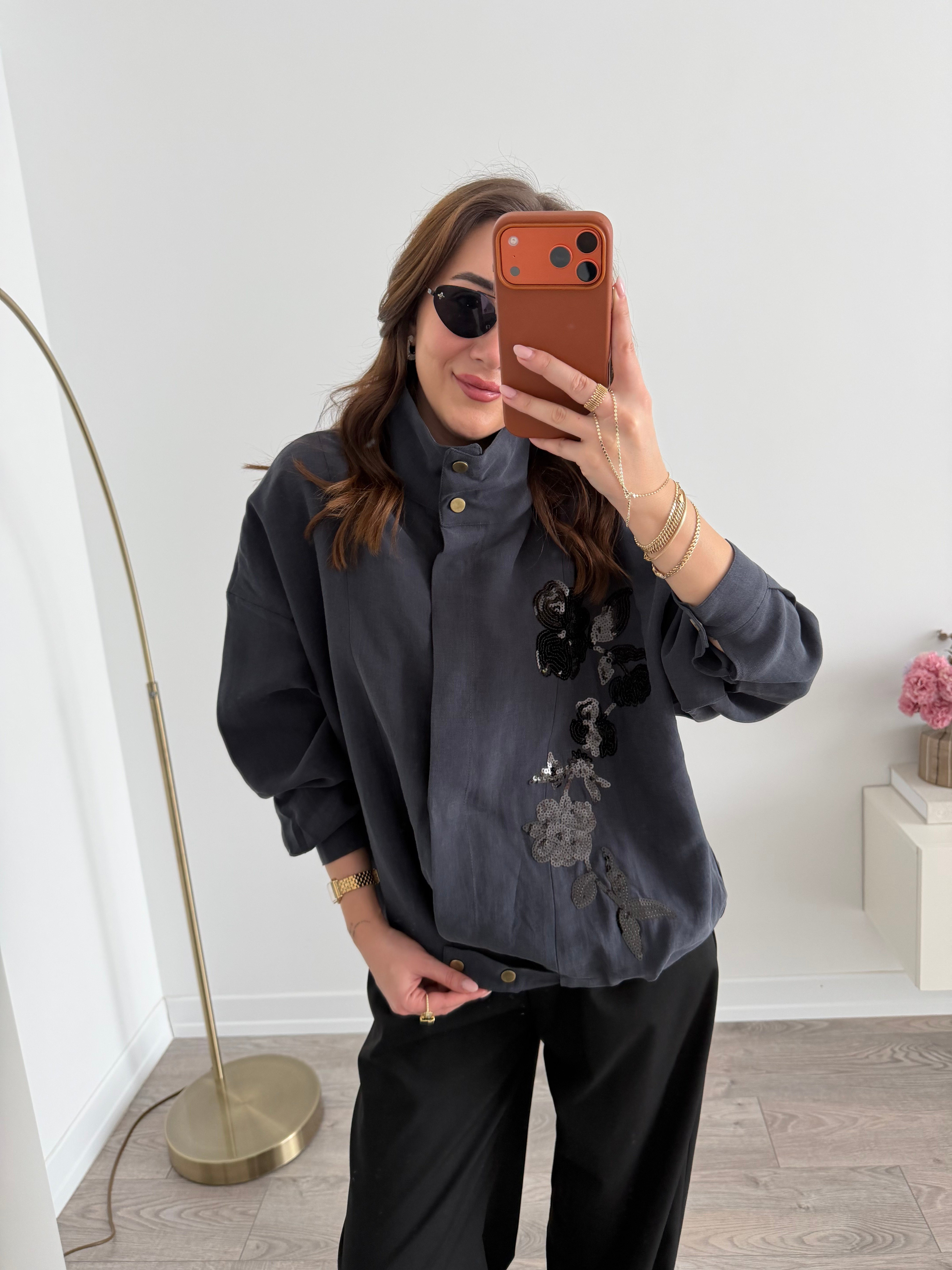 Premium Pul İşlemeli Mevsimlik Ceket