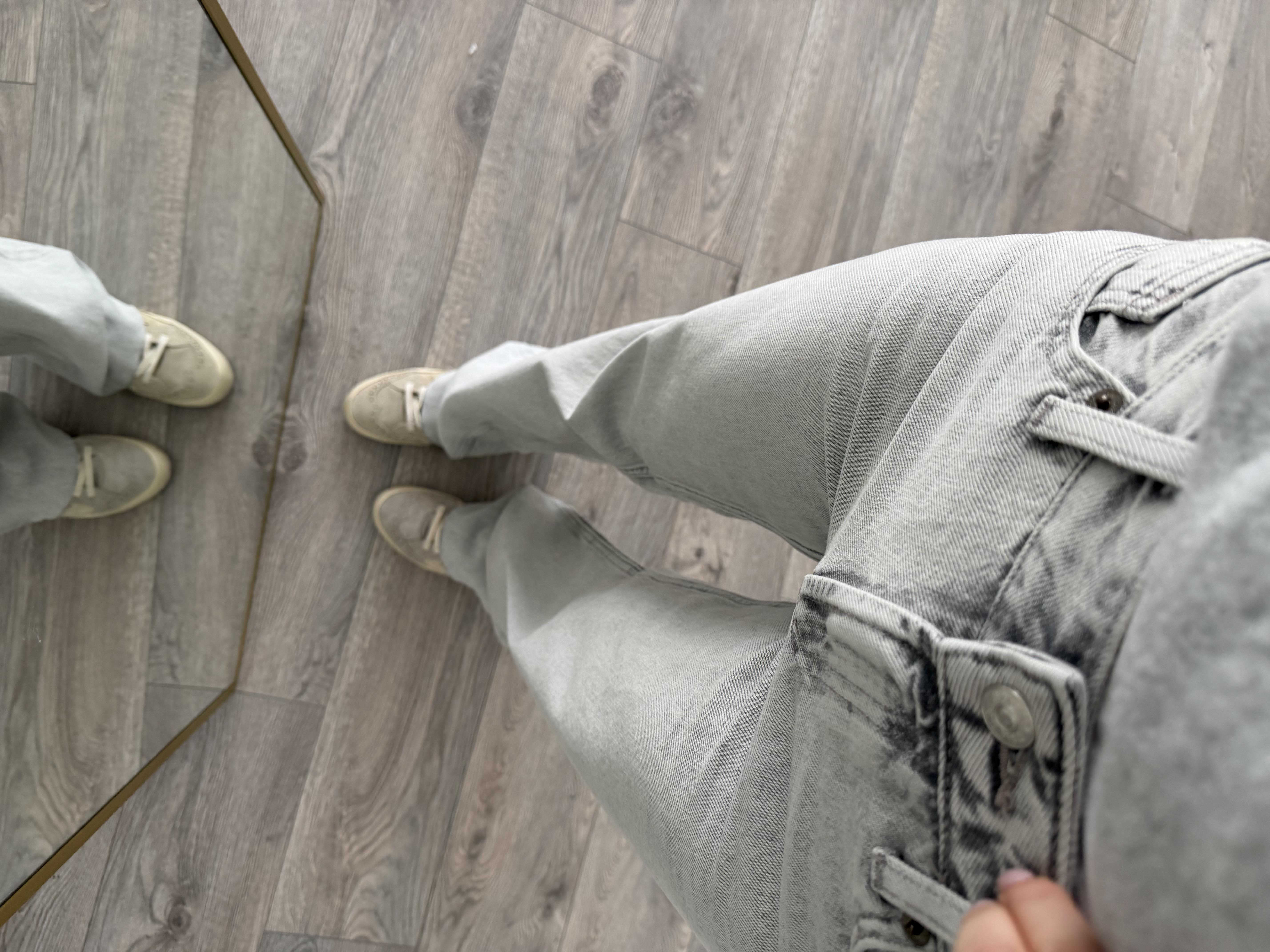 ZR Açık Gri Straight Jean