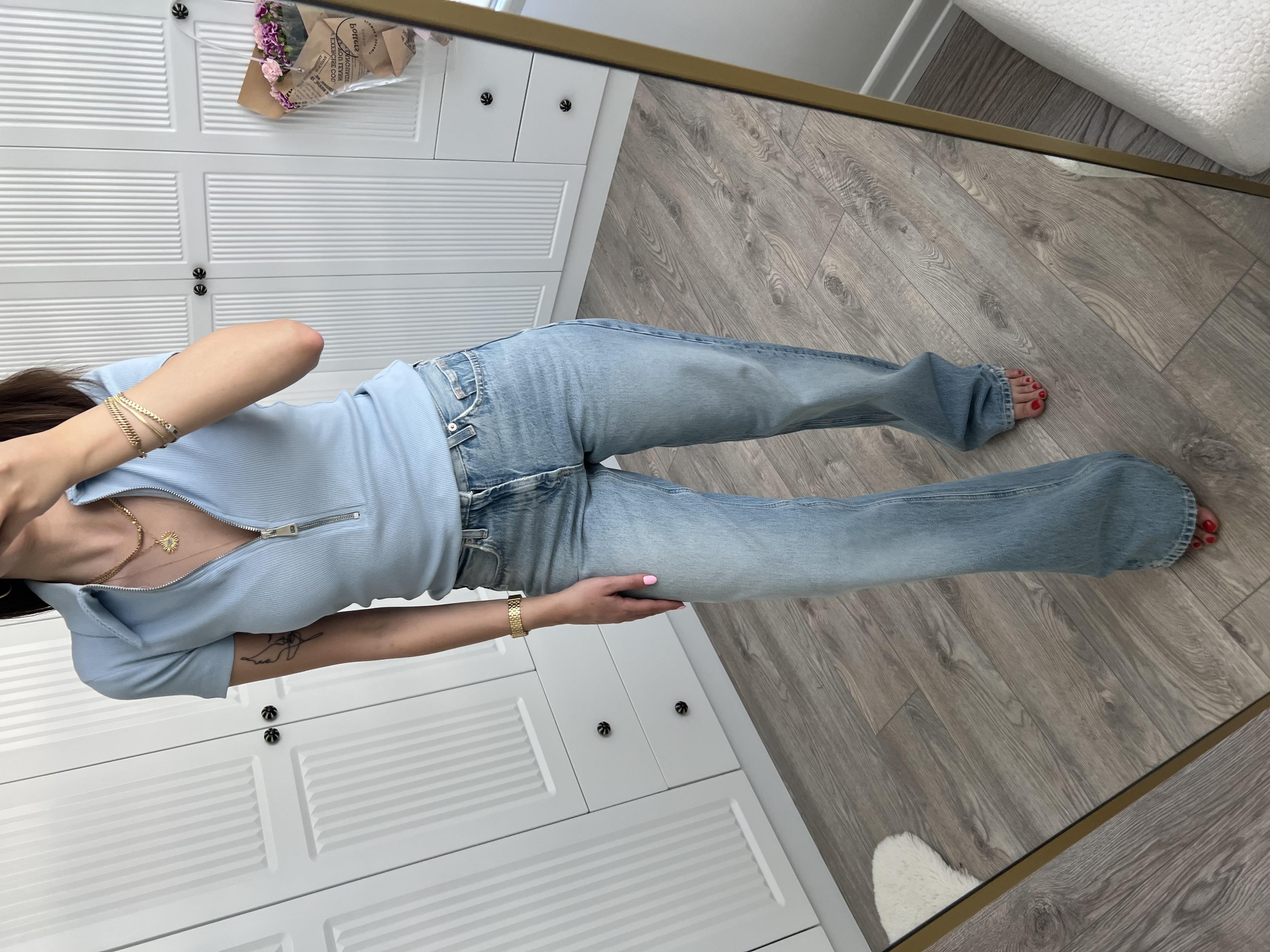 ZR Orj Buz Mavi Straight Jean