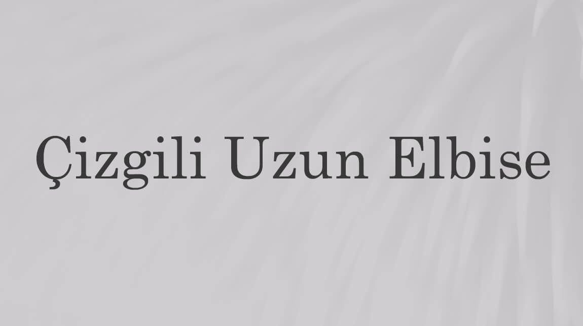 Çizgili Uzun Elbise