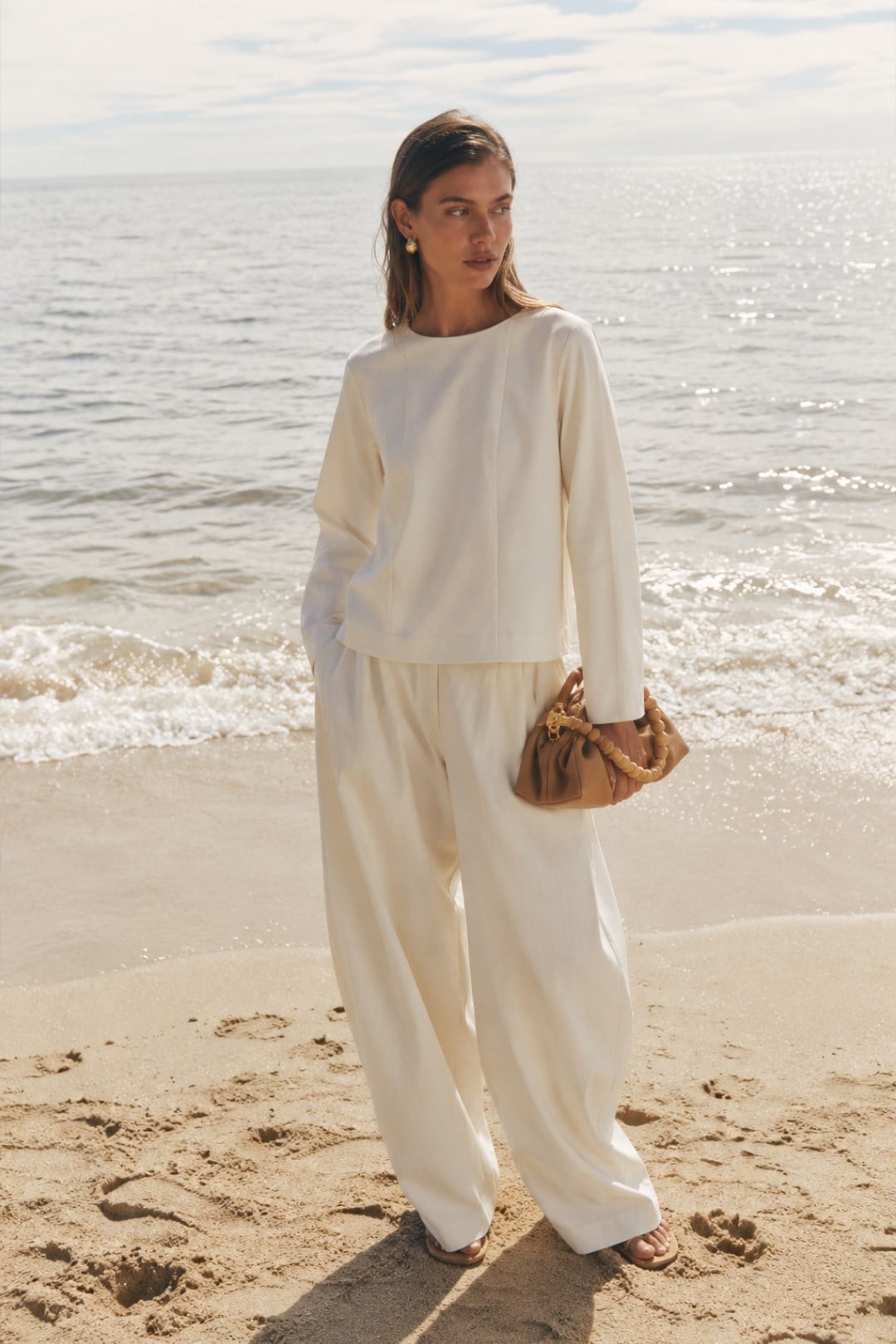 COVE | Barrel Pantolon Ekru