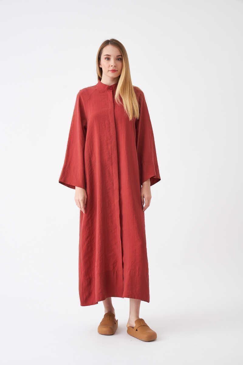 Ferace Model Elbise Gül Kurusu