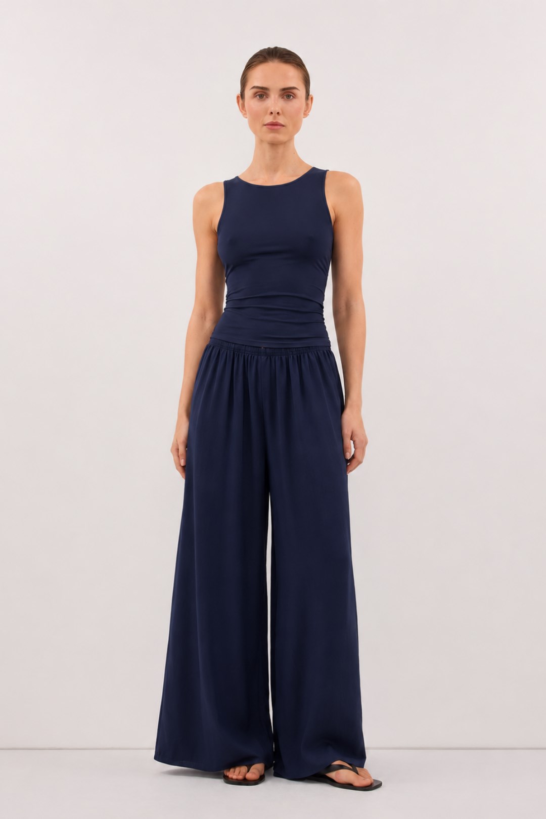 Flowa | Modal Bol Pantolon İndigo
