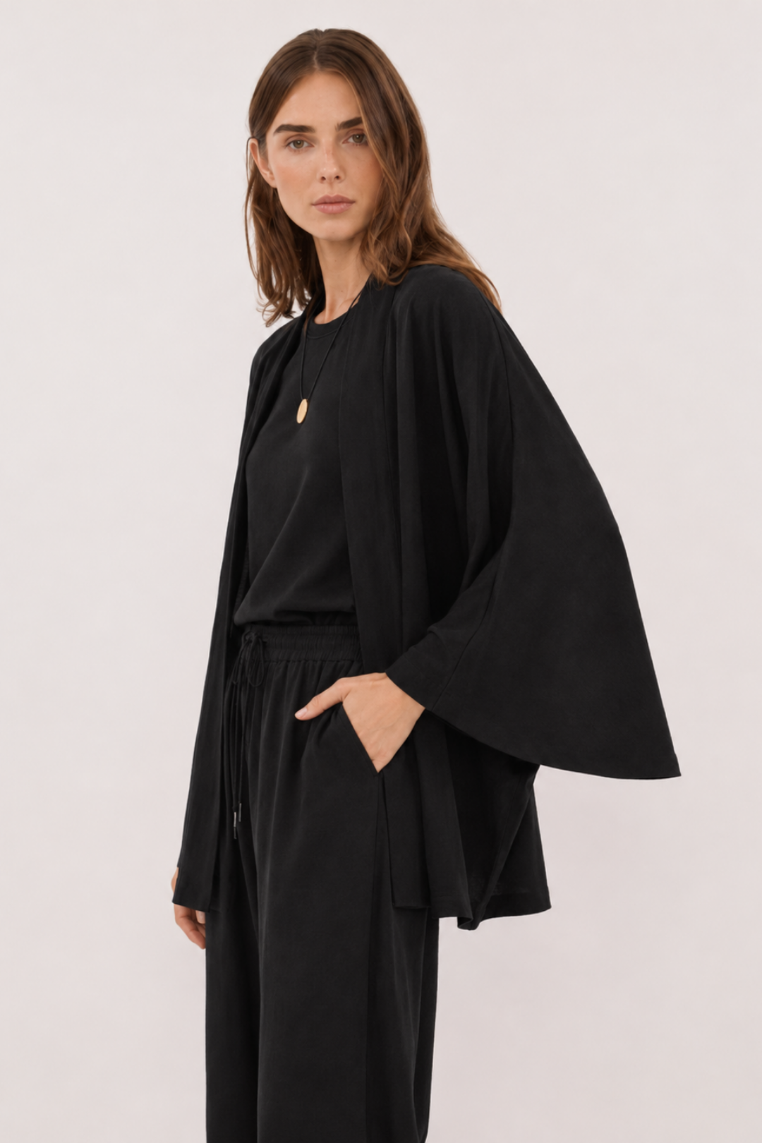 MİRA | Modal Kimono Siyah