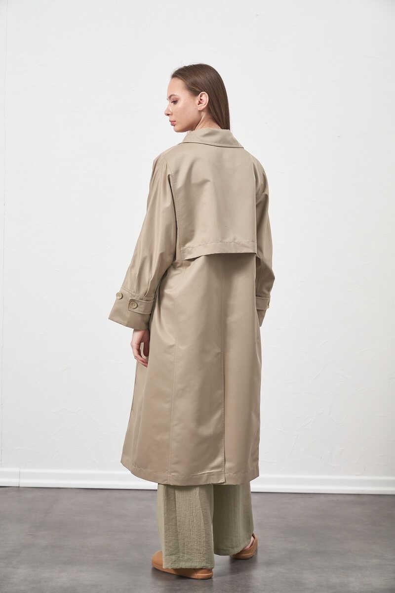 Oversize Trenchcoat Jacket Almond Green