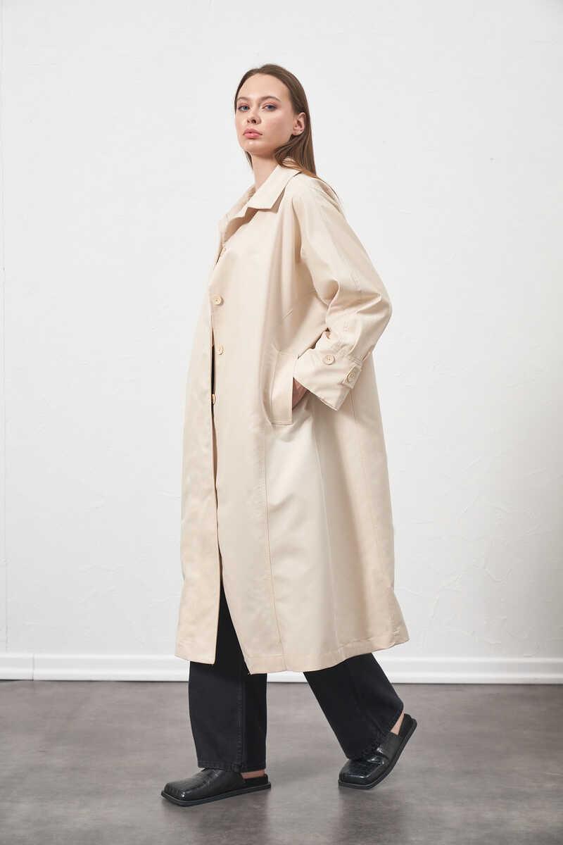 Oversize Trenchcoat Jacket Ecru