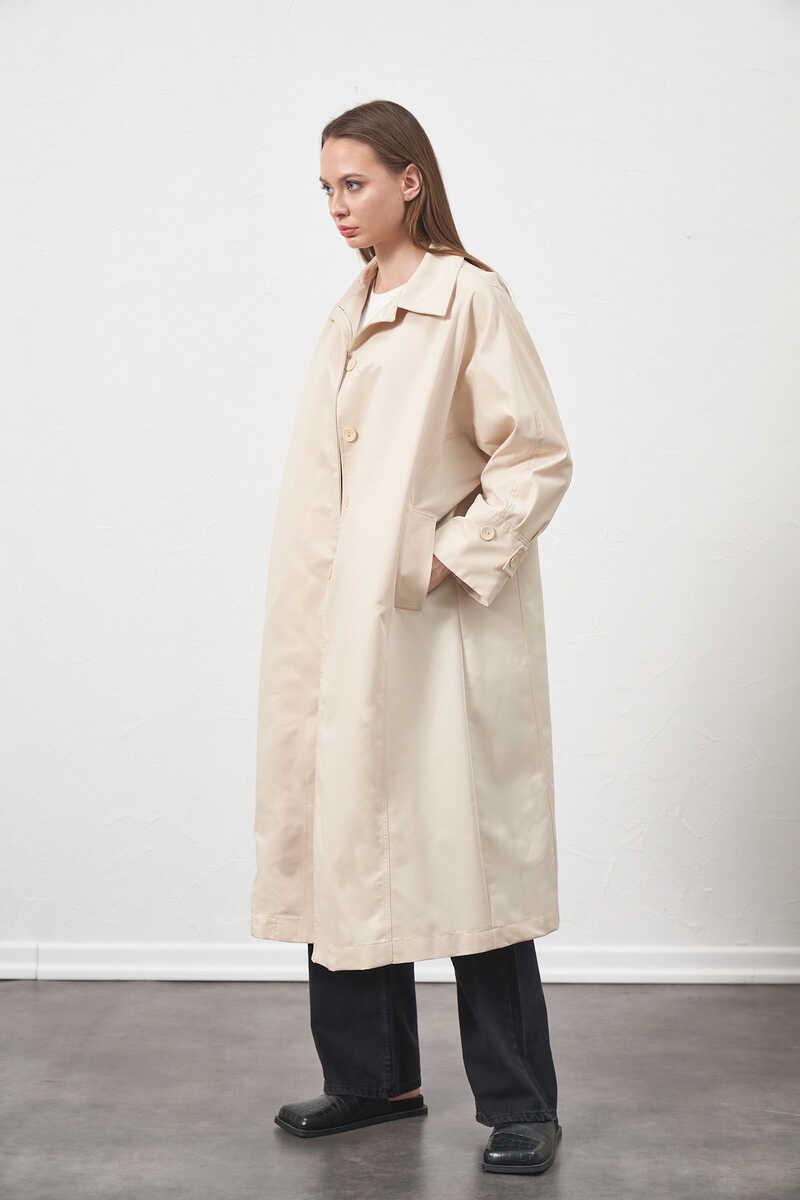Oversize Trenchcoat Jacket Ecru