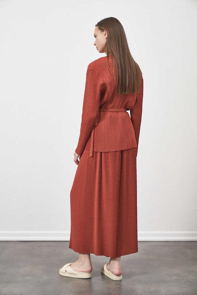 Pliseli Bluz Gülkurusu