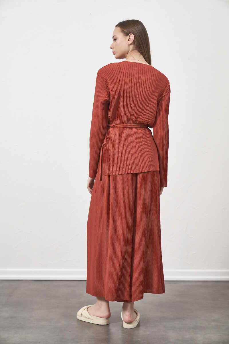 Pleated Trousers Rose Color