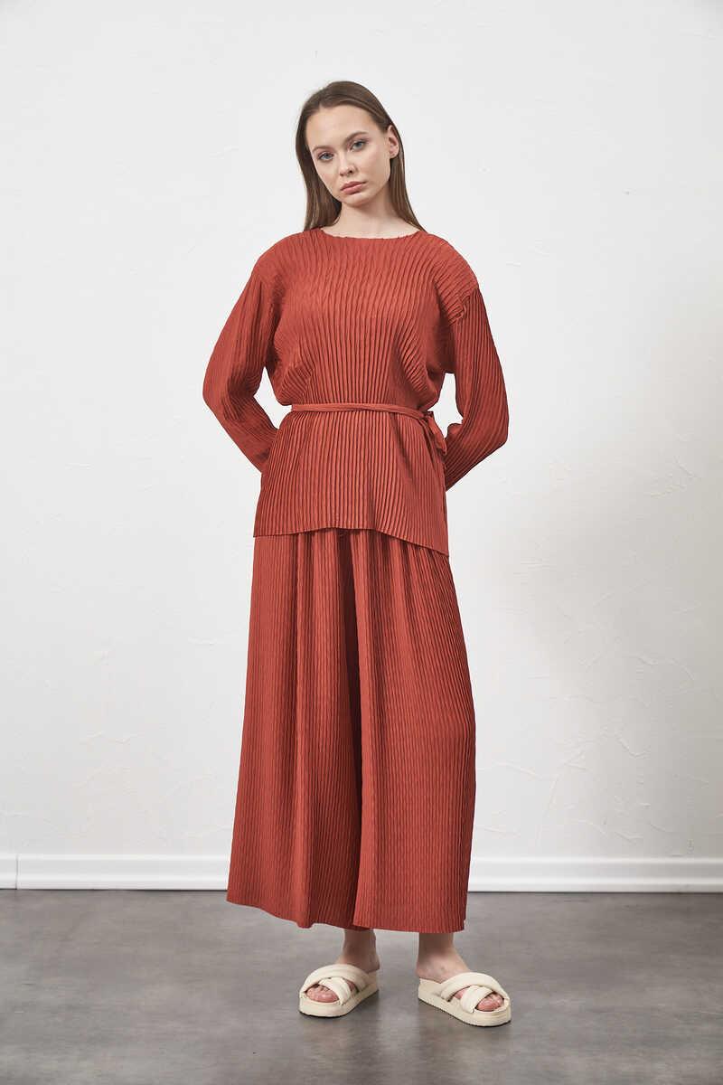 Pleated Trousers Rose Color