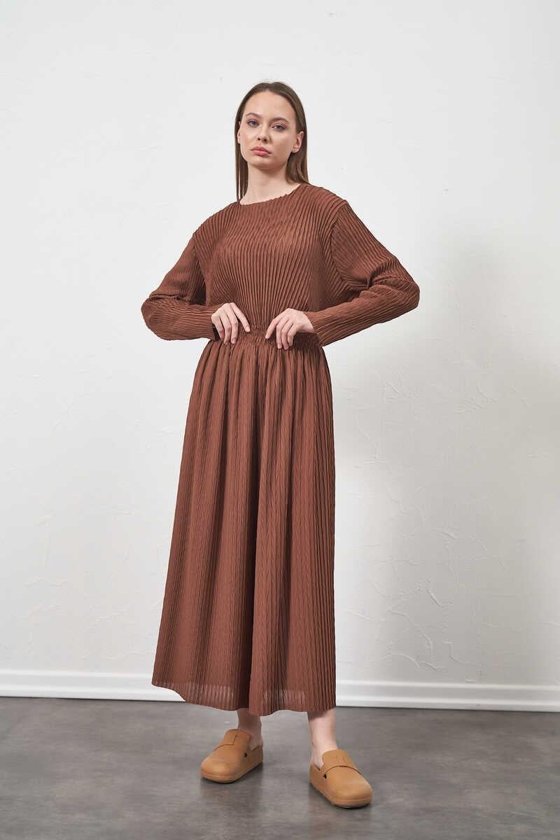 Pleated Trousers Brown