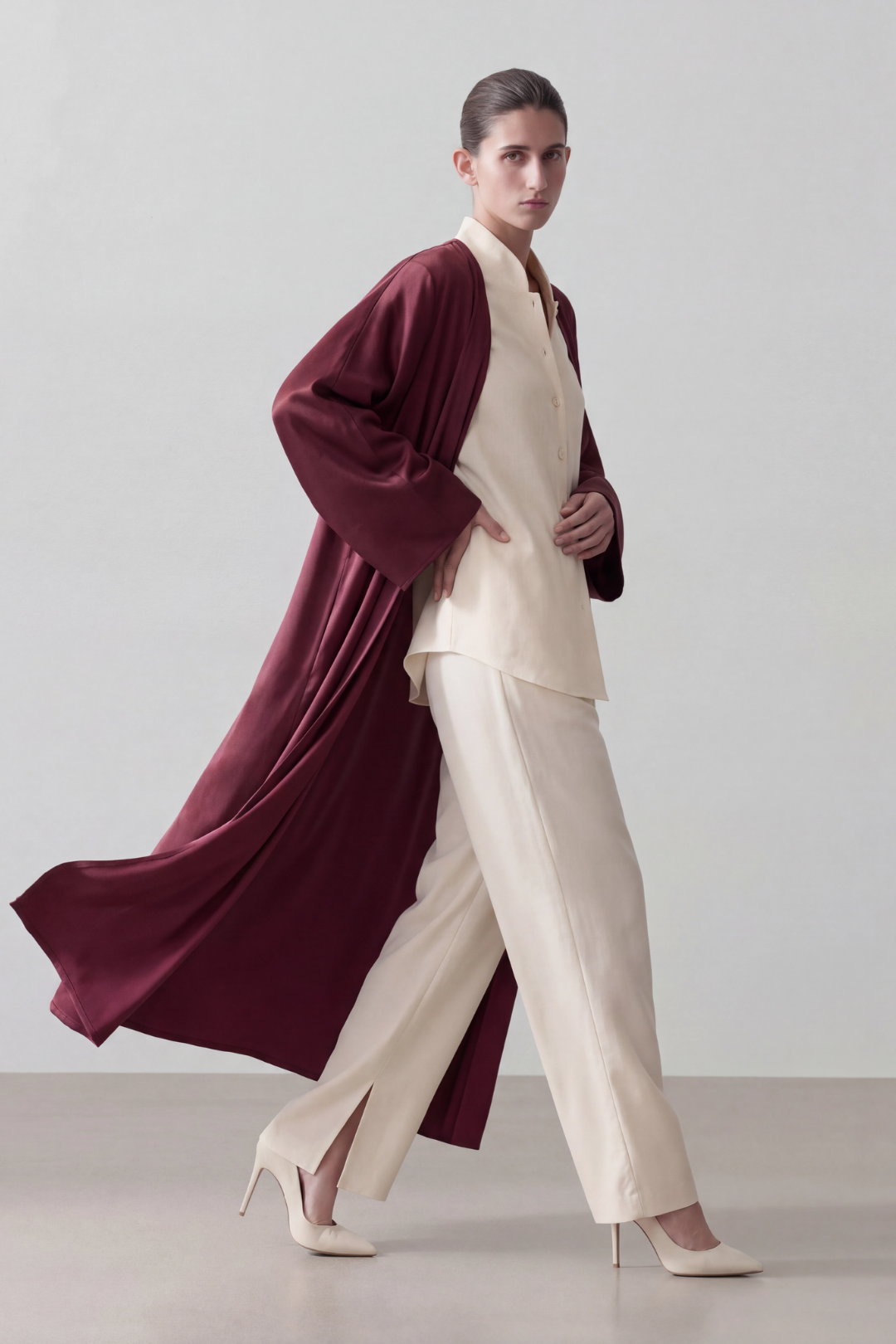 REVE | Limited Edition Tasarım Abaya Mürdüm
