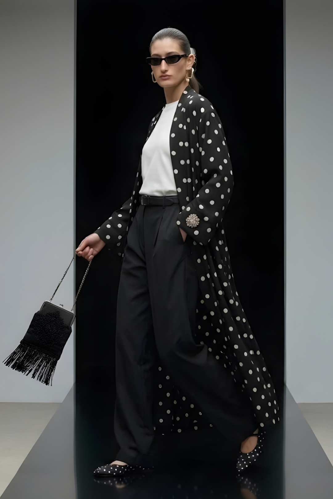 REVE | Limited Edition Tasarım Abaya Puantiye