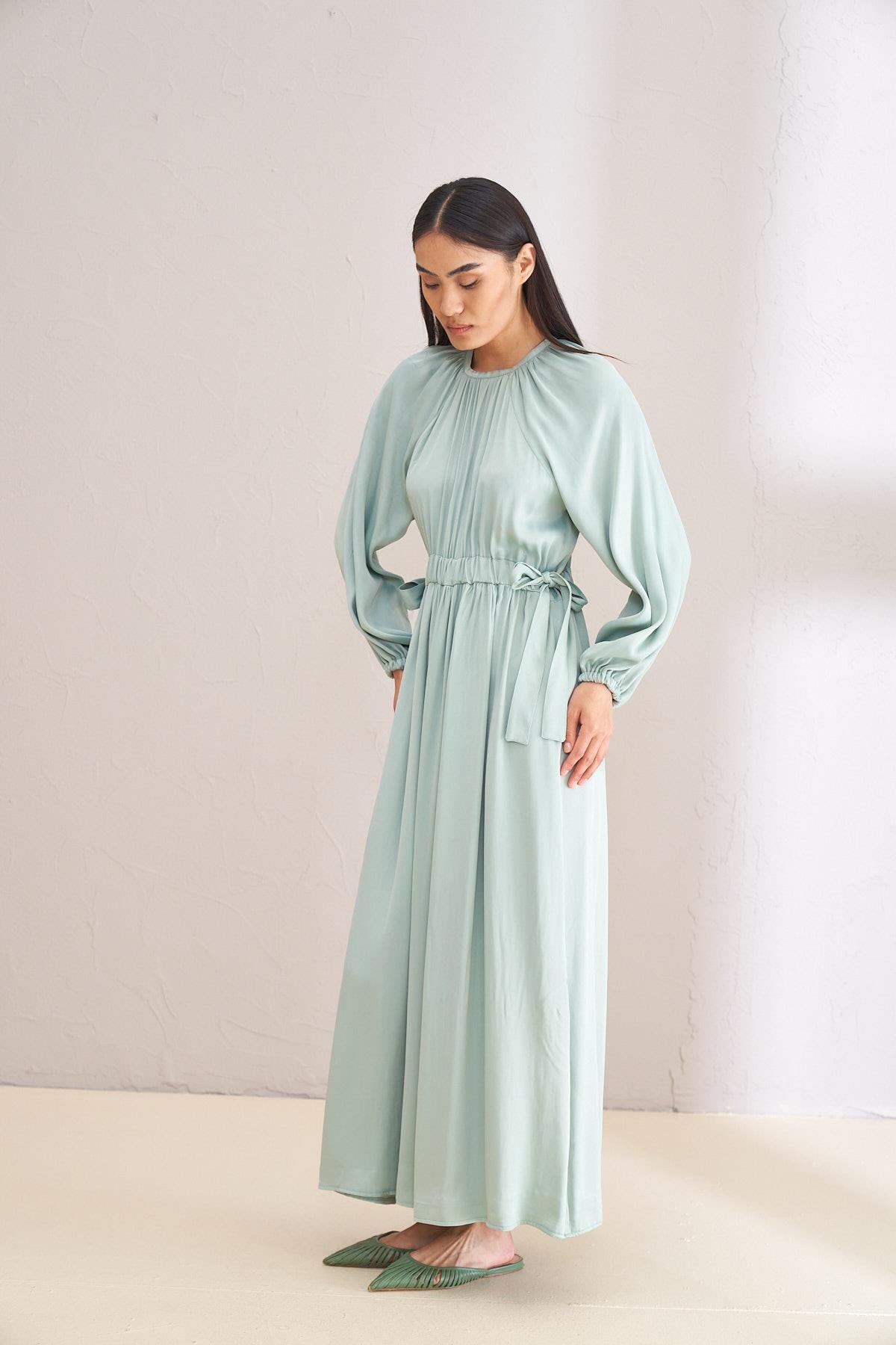 STEALLA YEŞİL ELBİSE 2144