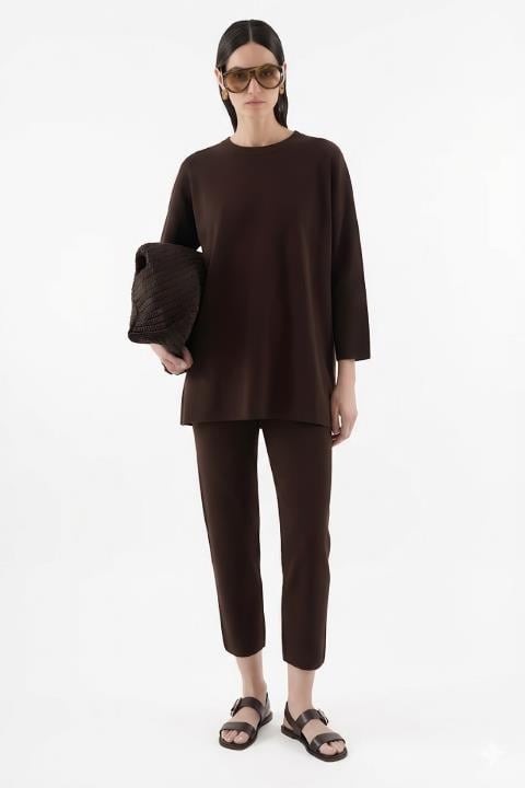 Triko Pantolon Kahve