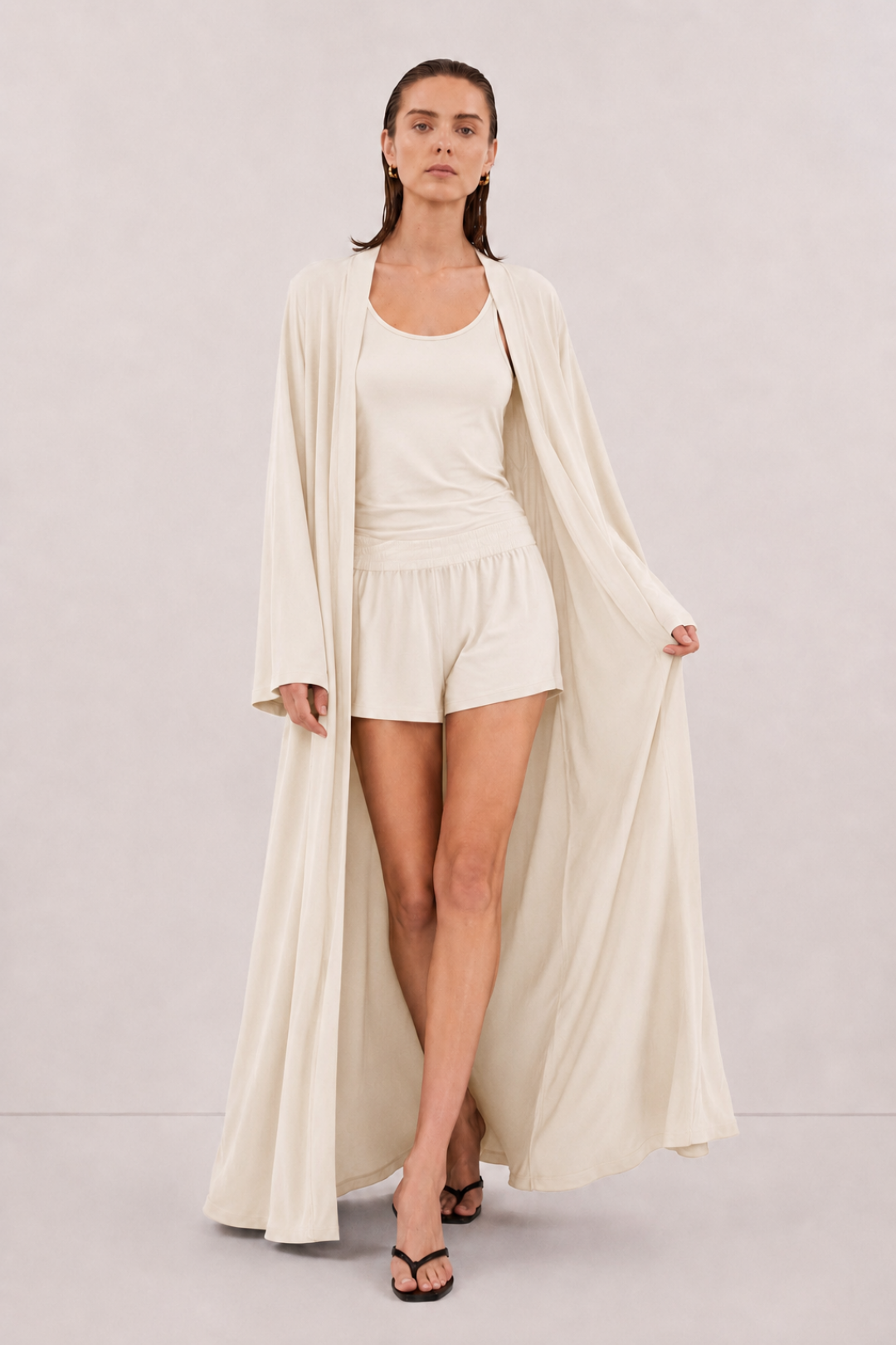 VELİA | Abaya Modal Ekru