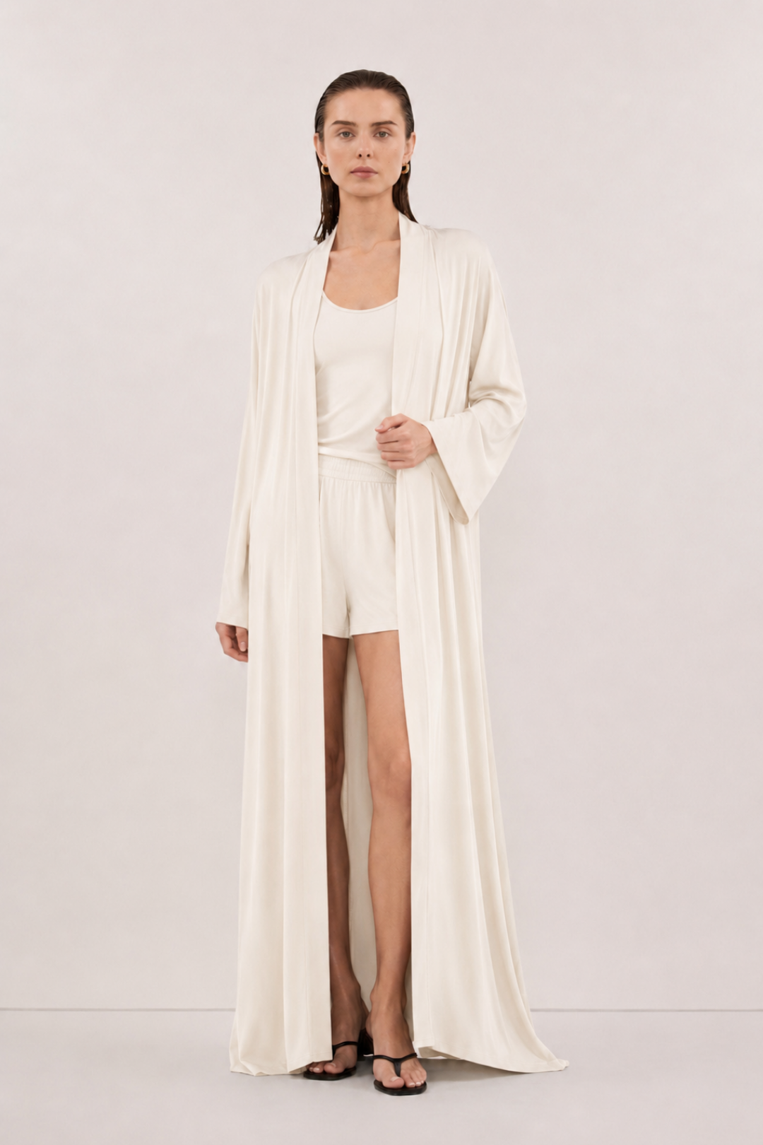 VELİA | Abaya Modal Ekru