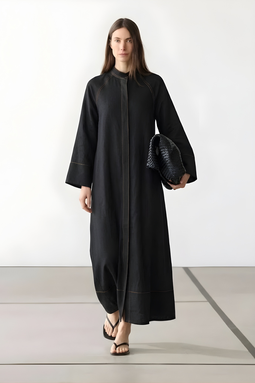 VERA | Ferace Denim Elbise Siyah