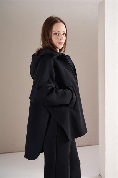 3 İplik Şardonlu Eşofman Siyah