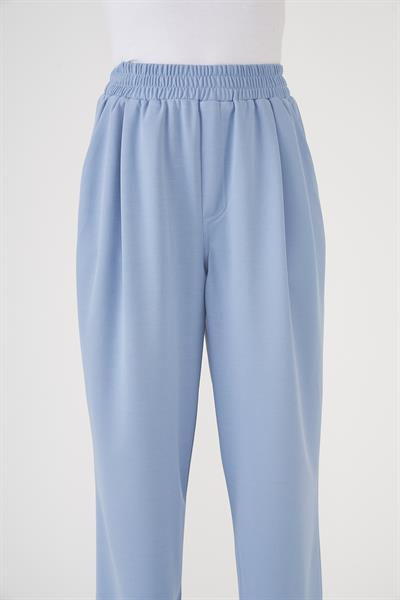 Elastic Waist Trousers Ice Blue