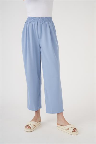 Elastic Waist Trousers Ice Blue