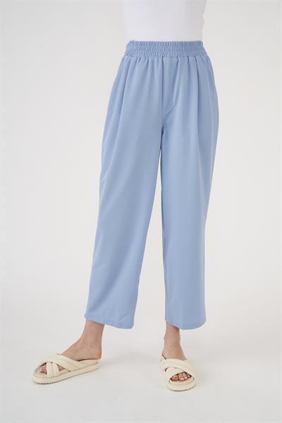 Elastic Waist Trousers Ice Blue
