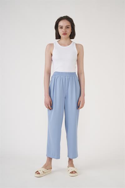 Elastic Waist Trousers Ice Blue