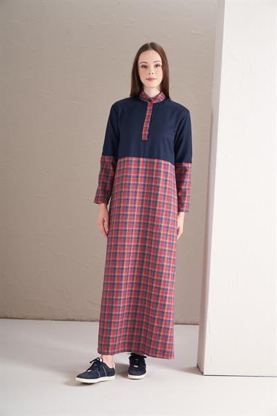 Blok Elbise Kırmızı Laci