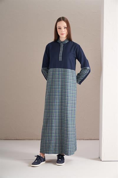 Blok Elbise Yeşil Laci