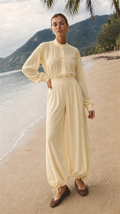 COAST | Fularlı Gömlek Pantolon Takım Butter Yellow