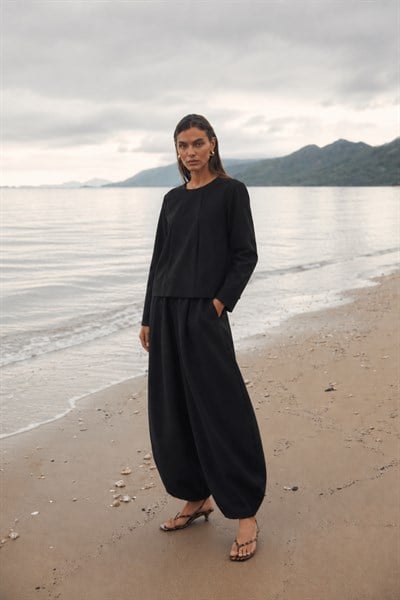 COVE | Barrel Pantolon Siyah
