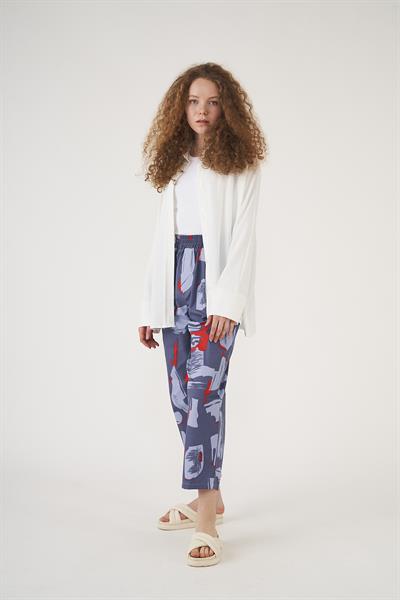 Patterned Trousers indigo