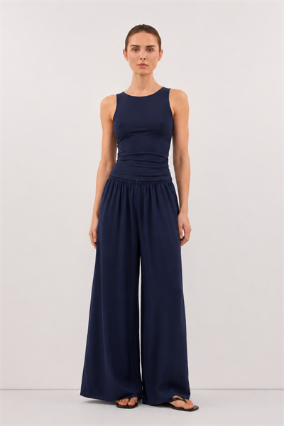 Flowa | Modal Bol Pantolon İndigo