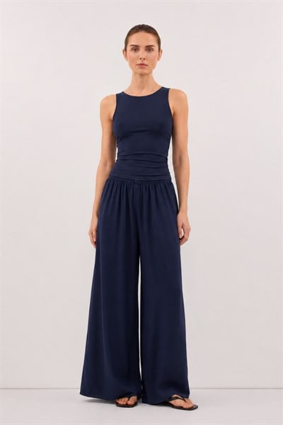 Flowa | Modal Bol Pantolon İndigo