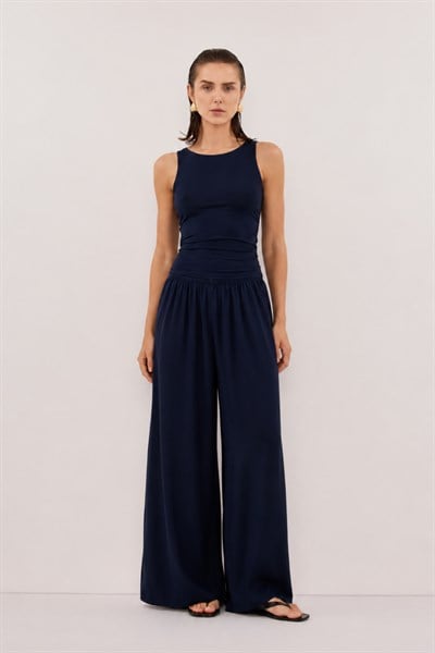 Flowa | Modal Bol Pantolon Lacivert